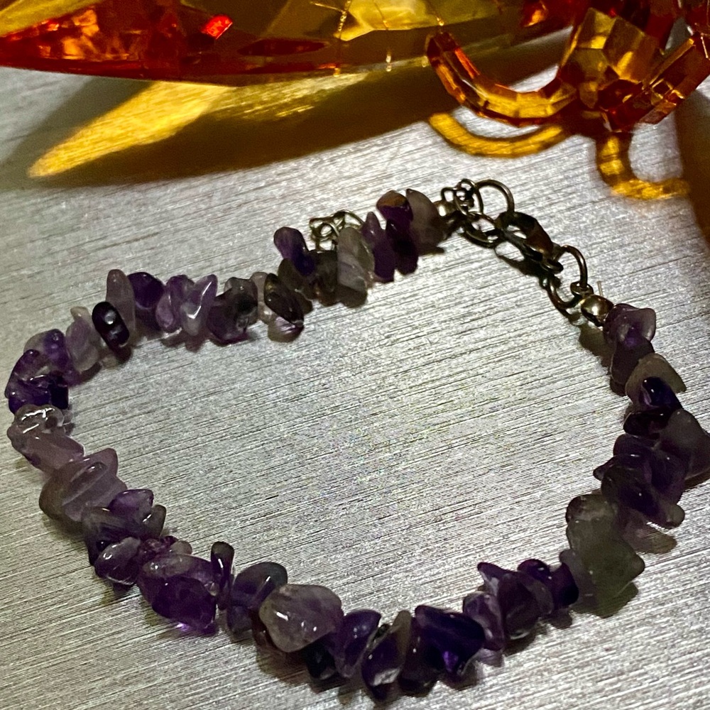 Purple Gemstone Bracelet